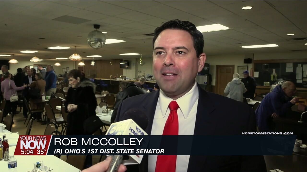 Senator McColley speaks on Ohio's potential energy problem at Allen County Republican Luncheon